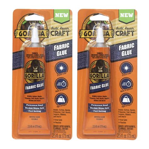 gorilla glue metal to fabric|gorilla fabric glue walmart.